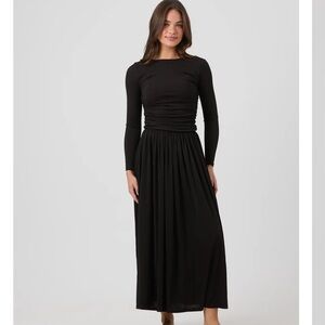 Elegant Black Long Sleeve Dress